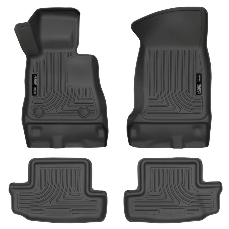Husky Liners WeatherBeater Black Floor Liners for 16-17 Chevy Camaro Front and Second Row