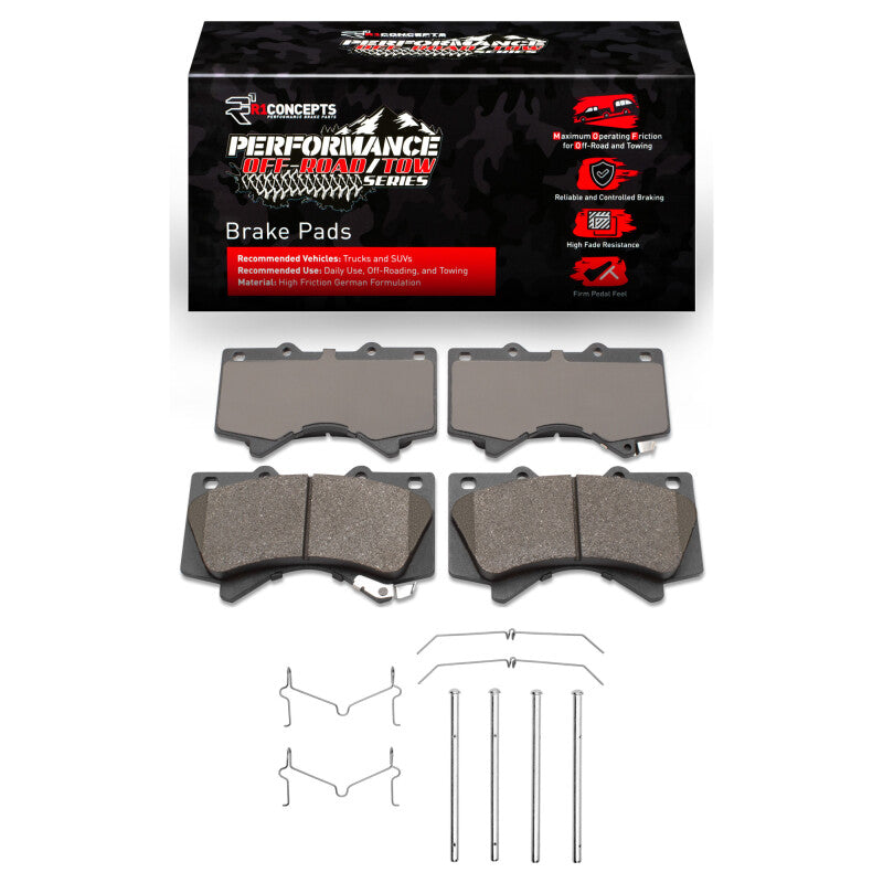 R1 17-21 Toyota Land Cruiser Front Off-Road/Tow Brake Pads & Hardware Kit