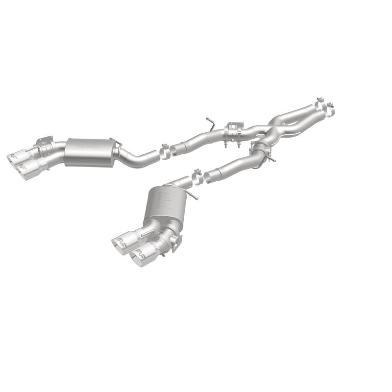 MagnaFlow Competition Cat Back Exhaust System 2016 Chevy Camaro 6.2L V8 Quad Polished Tips - OneFastShop
