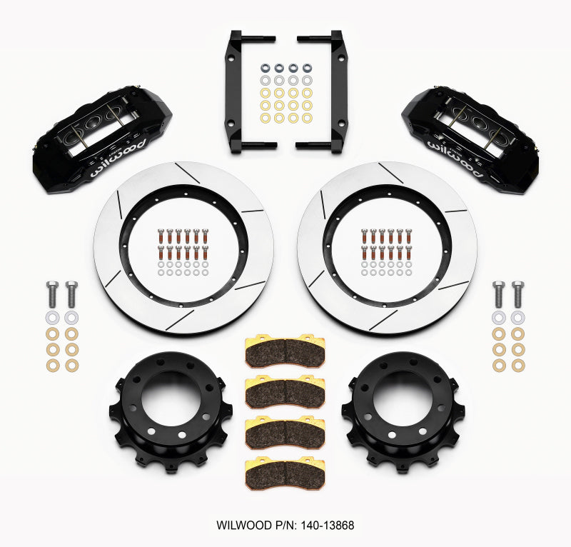 Wilwood TX6R Rear Kit 15.50in Black for 2005-2012 Ford F250/F350 4WD - OneFastShop