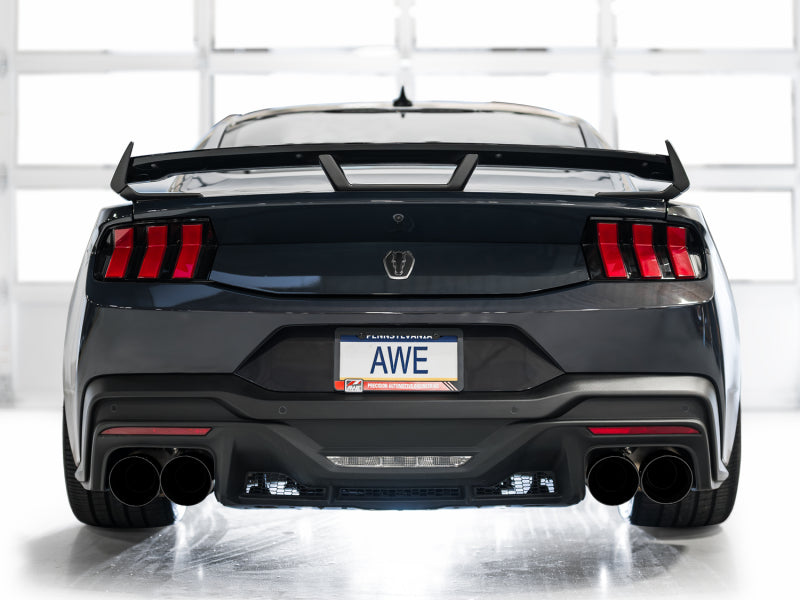 AWE Ford Mustang Dark Horse S650 Catback Exhaust with Quad Black Tips