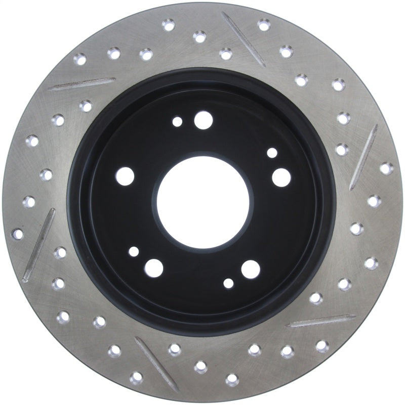 StopTech Slotted & Drilled Right Rear Rotor for 06-09 Honda Civic EX/Si - OneFastShop