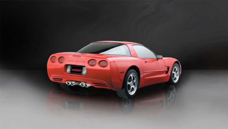 Corsa Performance Polished Xtreme Axle-Back Exhaust for 1997-2004 Chevrolet Corvette C5 Z06 5.7L V8