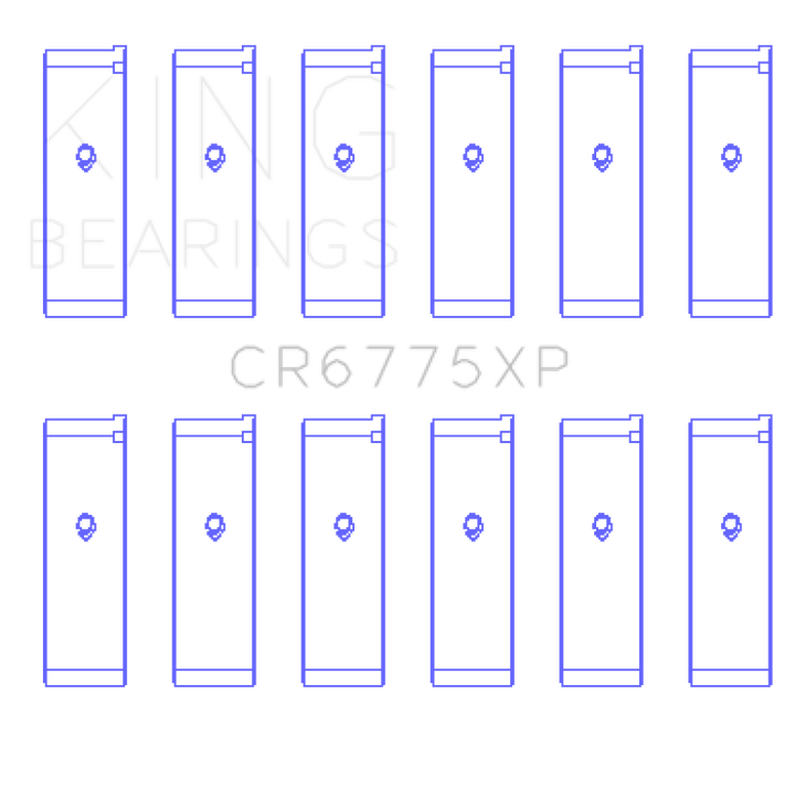 King Performance Rod Bearing Set - Size STDX for Nissan VQ35DE - Fits Infiniti FX35 G35 I35 - Various Years - OneFastShop