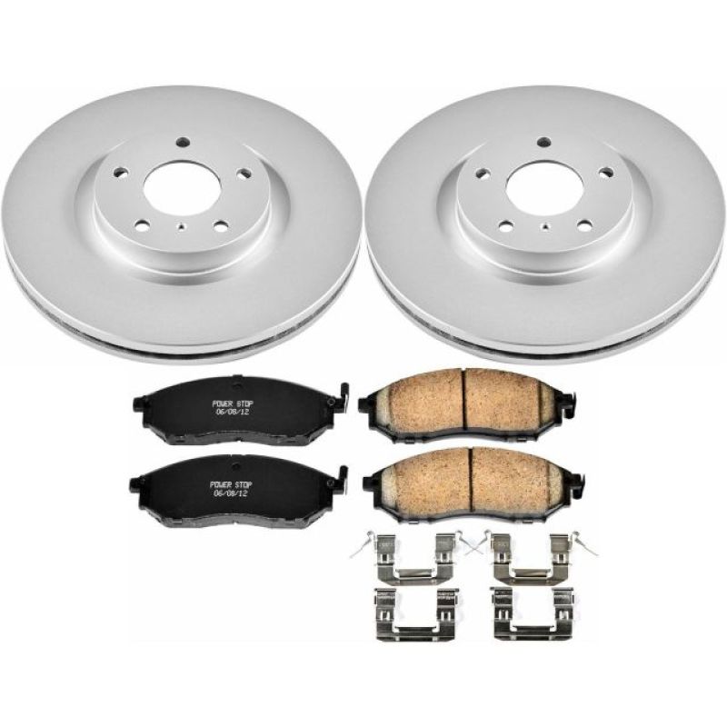 PowerStop Z17 Evolution Front Coated Brake Kit - Nissan 350Z / 370Z / Infiniti G35 2005-2019