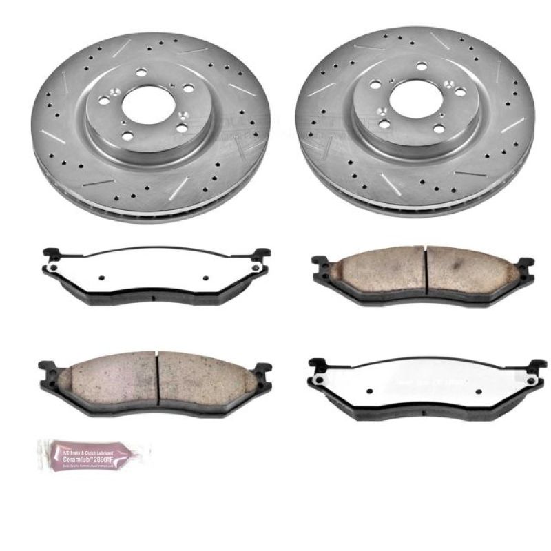 PowerStop Z36 Truck & Tow Front Brake Kit - Ford F-550 Super Duty 2005-2016