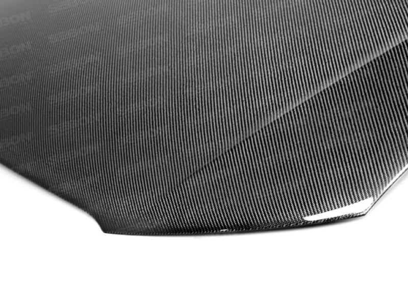 Seibon OEM Carbon Fiber Hood for 13-15 Audi A4 (Hood Pins Required)