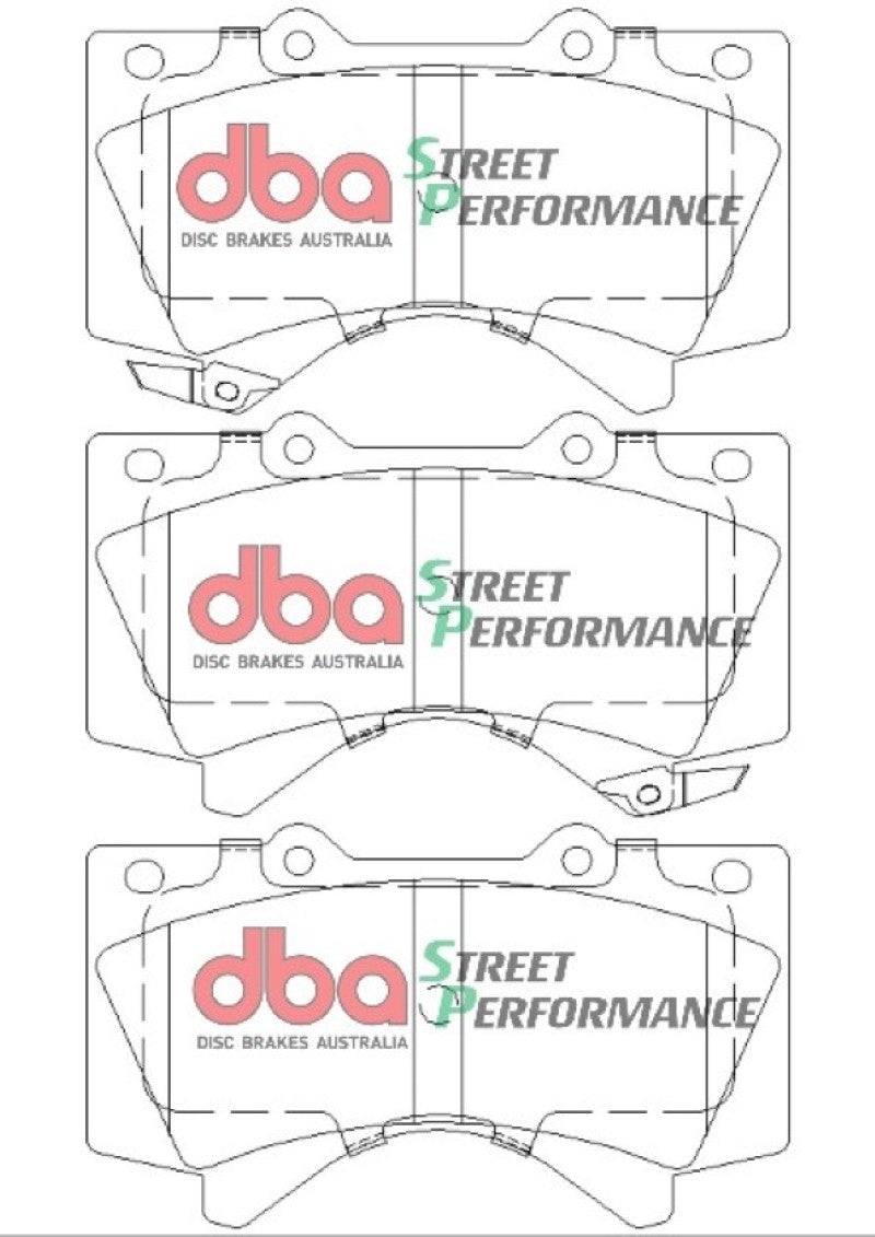 DBA Front Brake Pads SP Performance Low Dust Low Wear for 07-18 Toyota Tundra - OneFastShop