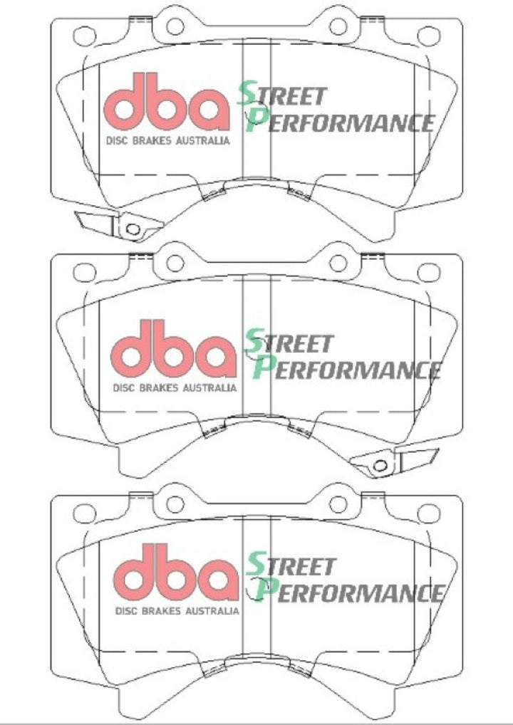 DBA Front Brake Pads SP Performance Low Dust Low Wear for 07-18 Toyota Tundra - OneFastShop