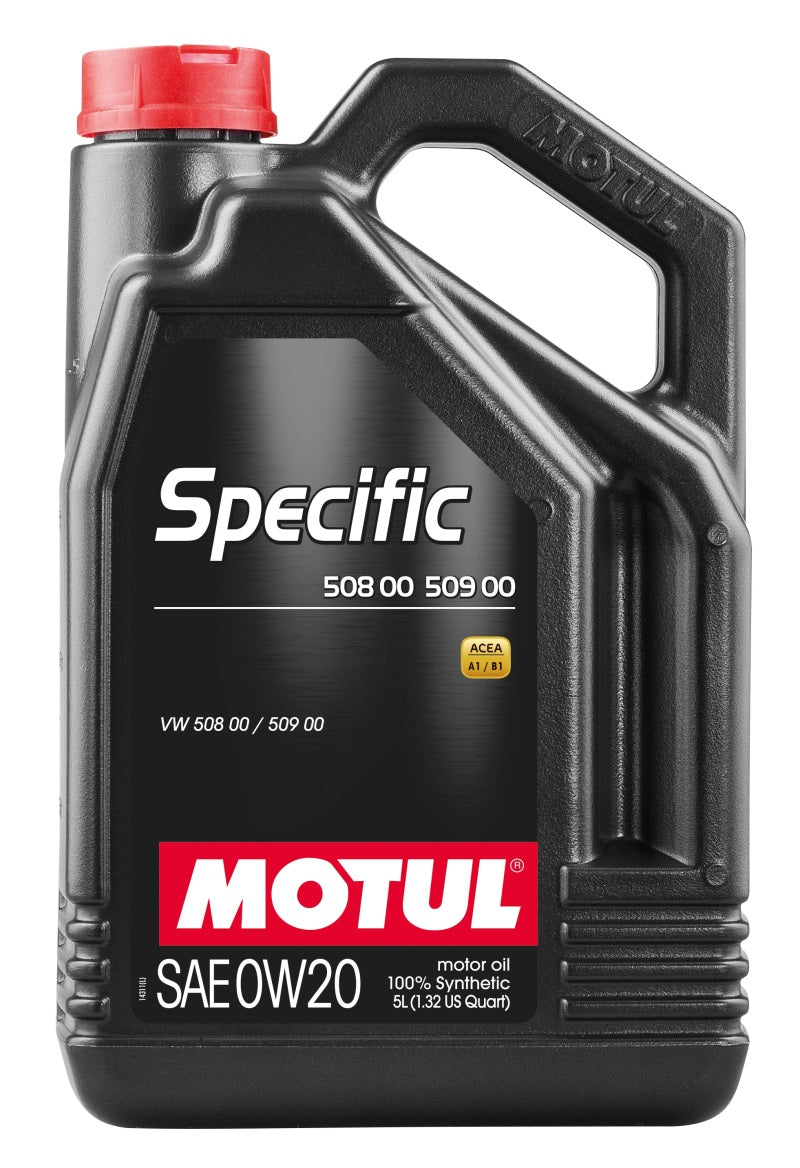 Motul 5L Specific 508 0W20 Oil - Synthetic ACEA A1/B1 - VW 508.00/509.00 - Porsche C20