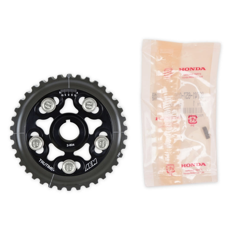 AEM Black Tru-Time Cam Gear for D16 Honda Civic/Del Sol 96-00/96-97