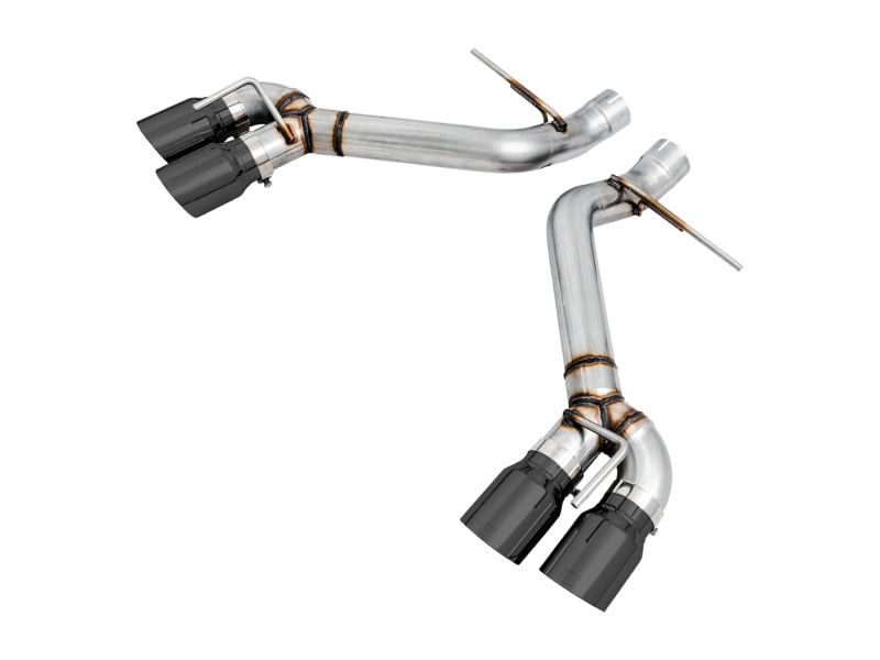 AWE Track Edition Axle-Back Exhaust - Chevrolet Camaro 2016-2024 - Quad Diamond Black Tips