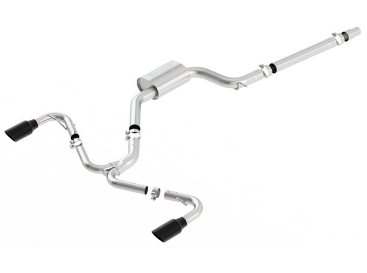 Borla Catback Exhaust System with Black Chrome Tips for 2018 Volkswagen GTI MK7.5