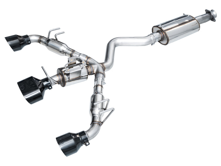 AWE Tuning Touring Edition Exhaust - 3" T304L Stainless Steel - Diamond Black Tips, for 2023+ Toyota GR Corolla