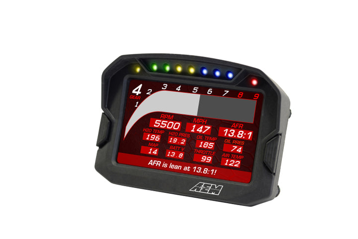 AEM CD-5LG Carbon Logging Digital Dash Display w/ Internal 10Hz GPS & Antenna - OneFastShop