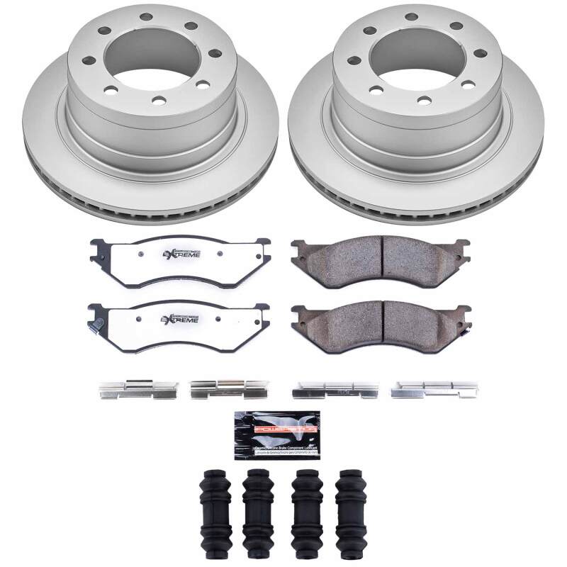 PowerStop Z36 Rear Coated Brake Kit - Dodge Ram 1500 / 2500 / 3500 2003-2008 - 8-Lug