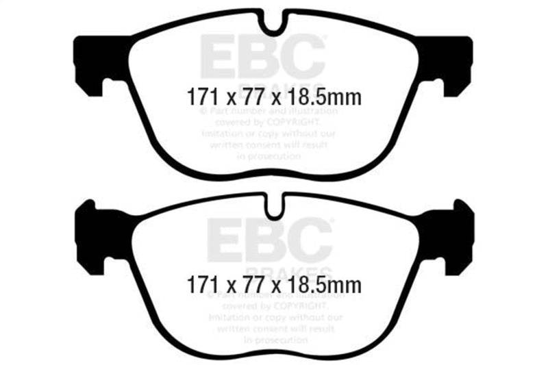 EBC Yellowstuff Front Brake Pads for 07-10 BMW X5 3.0 - OneFastShop