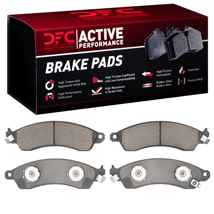 DFC 85-04 Chevrolet Corvette Front Active Performance Pads - Low Metallic