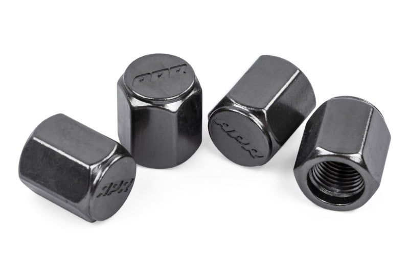 APR Aluminum Valve Stem Caps Set of 4 - Audi 1992-2027 - Gunmetal