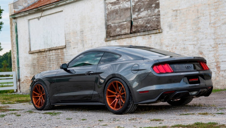 Corsa Axle Back Exhaust 5.0 3in Black Dual Tips for Ford Mustang GT 2015-2017