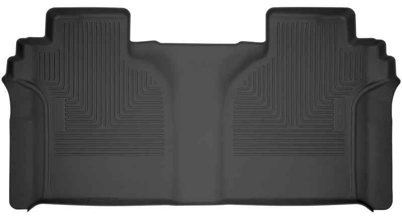 Husky Liners WeatherBeater Black 2nd Row Floor Liners for 2019-2024 Chevrolet Silverado 1500 Crew Cab