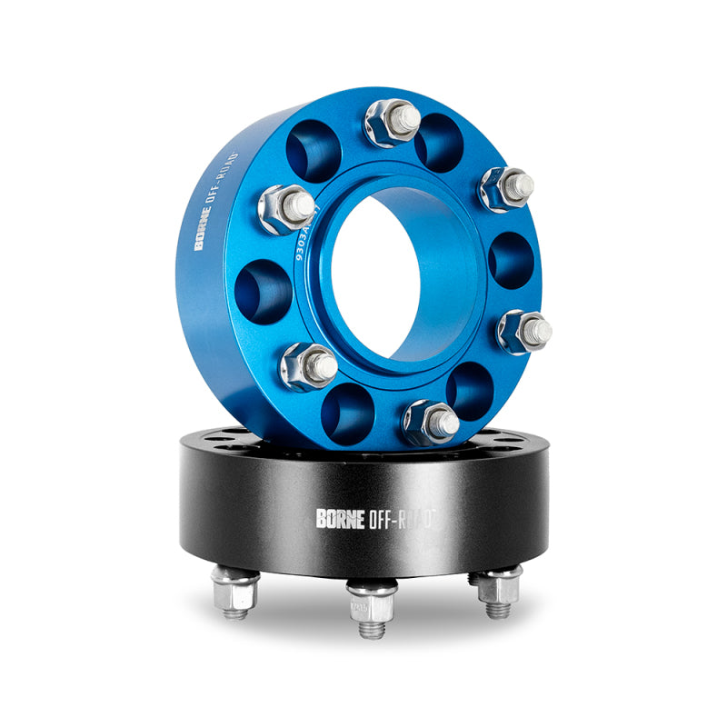 Mishimoto Borne Off-Road 30mm Black Wheel Spacers - 6x139.7, 106mm Bore, M12x1.5 - Pair