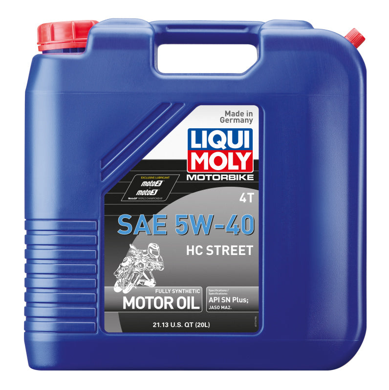 LIQUI MOLY Motorbike 4T HC Street Engine Oil - 5W-40 20 Liter