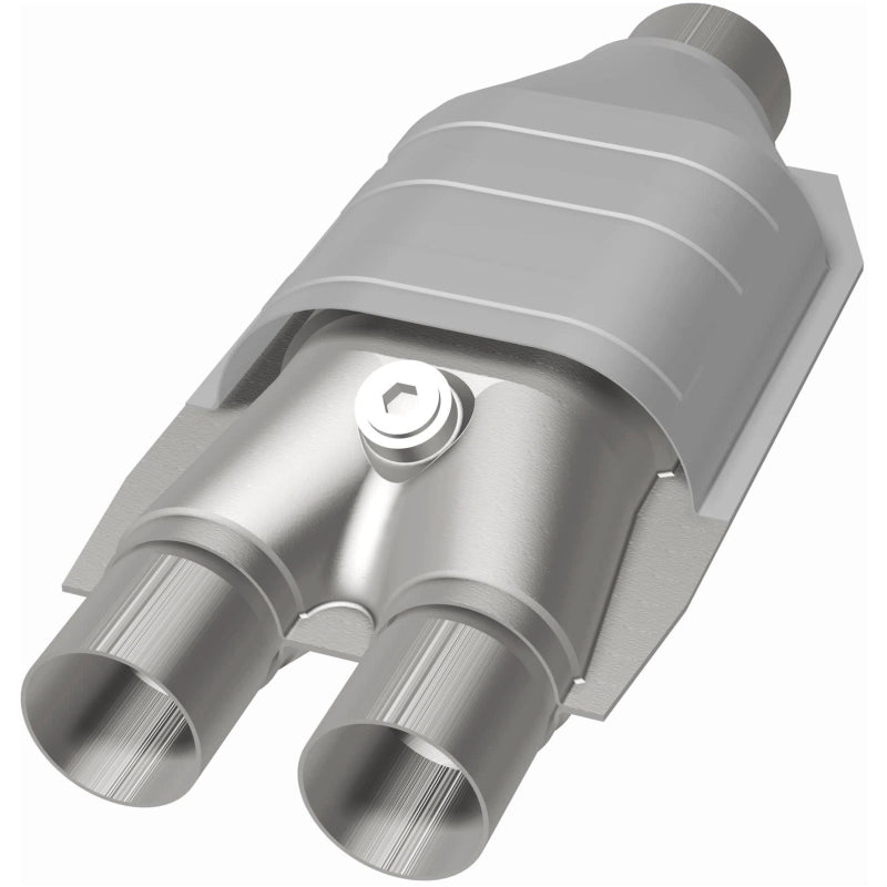 Magnaflow Universal Catalytic Converter 2.5 Inch Single Dual O2 Sensor Port Stainless Steel EPA Compliant