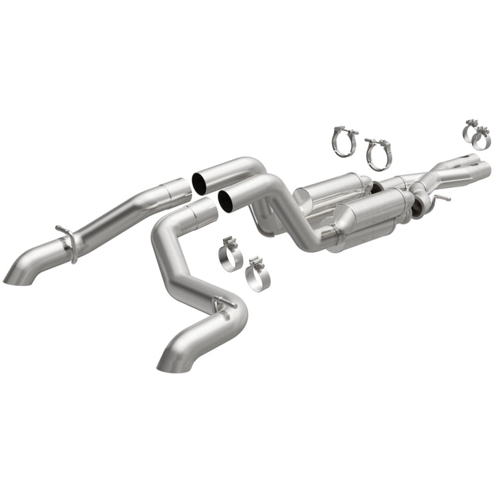 Magnaflow Cat-Back Exhaust 2021-2024 Jeep Wrangler 6.4L Rock Crawler Series Dual Exit Stainless - OneFastShop