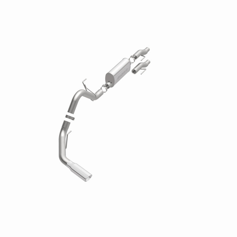 Magnaflow SS Catback Exhaust for 2011-2014 Ford F-150 3.7L/5.0L/6.2L Single Rear Exit with 4in Stainless Steel Tips - OneFastShop