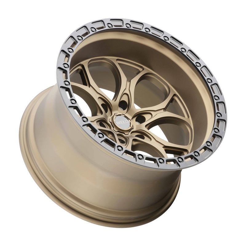 Weld Off-Road W106 Ledge Wheel 20X9 6X139.7 ET00 BS5.00 Satin Bronze Black Ring (106.1)