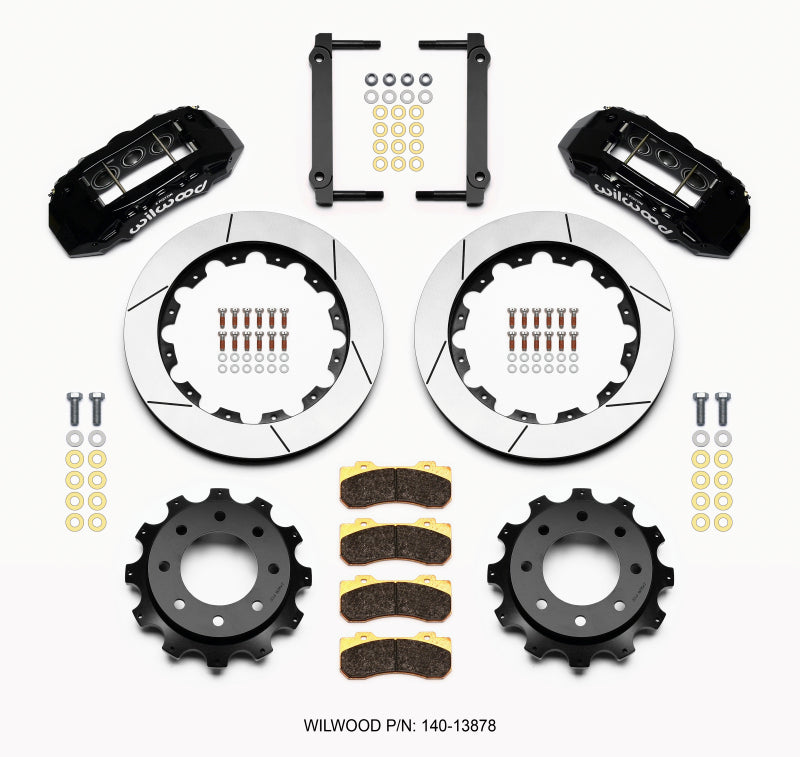 Wilwood TX6R Rear Kit 16.00in Black for 1999-2010 GM H2 2500 - OneFastShop