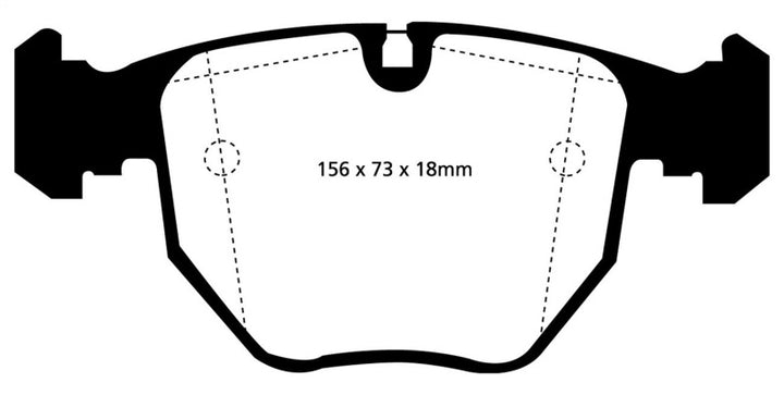 EBC 00-04 BMW M5 5.0 (E39) Yellowstuff Front Brake Pads