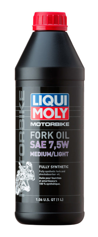 LIQUI MOLY 1L Motorbike Fork Oil SAE 7.5W Medium/Light for Aprilia Models