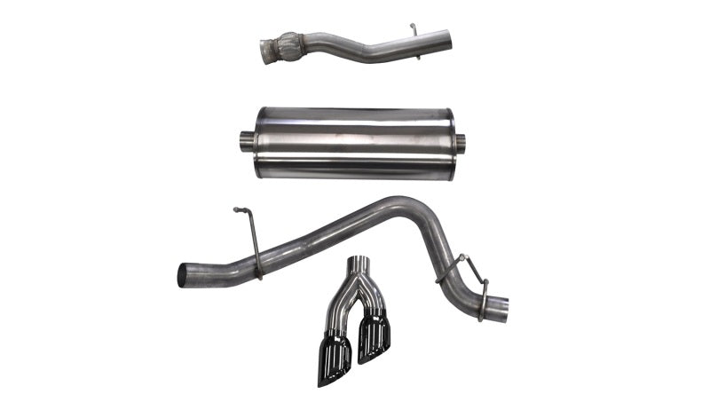 CORSA Sport Cat-Back Exhaust - GMC Yukon XL Denali 2015-2020 - Black Tips