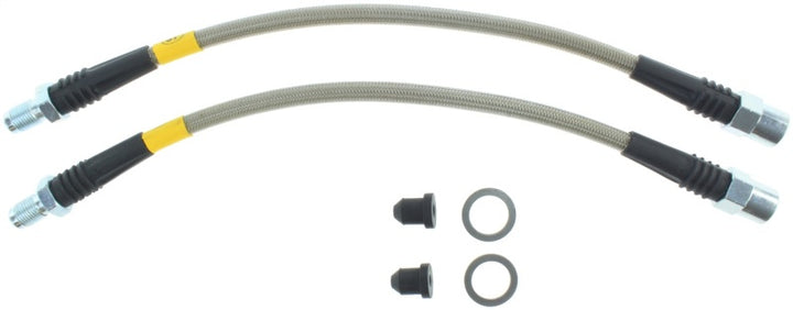 StopTech Stainless Steel Rear Brake Line Kit for 03-09 Mercedes E55/E63, 03-10 E320/E350 Coupe, 03-09 E500/E550 - OneFastShop
