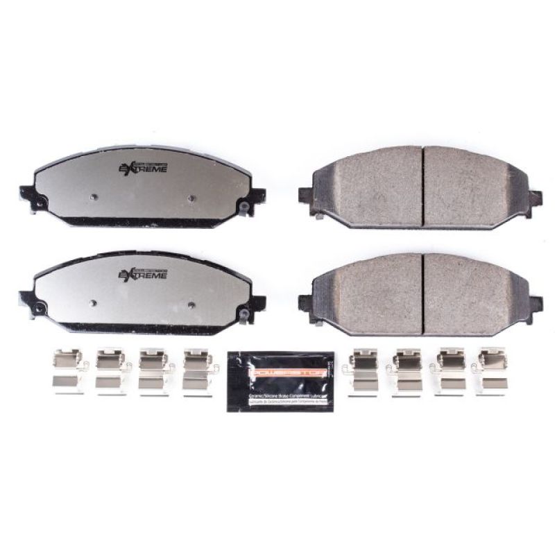 PowerStop Z36 Truck & Tow Brake Pads with Hardware for 2019-2025 Ram 1500
