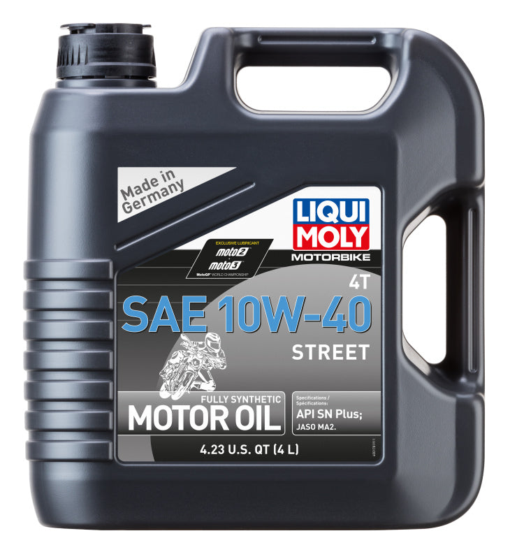 LIQUI MOLY Motorbike 4T 10W40 Street Oil - 4L - BMW K1, K100, K1100LT, R1100RS, R1200C, R1200RT, R1200GS, R1200R, R1200S, R1250GS