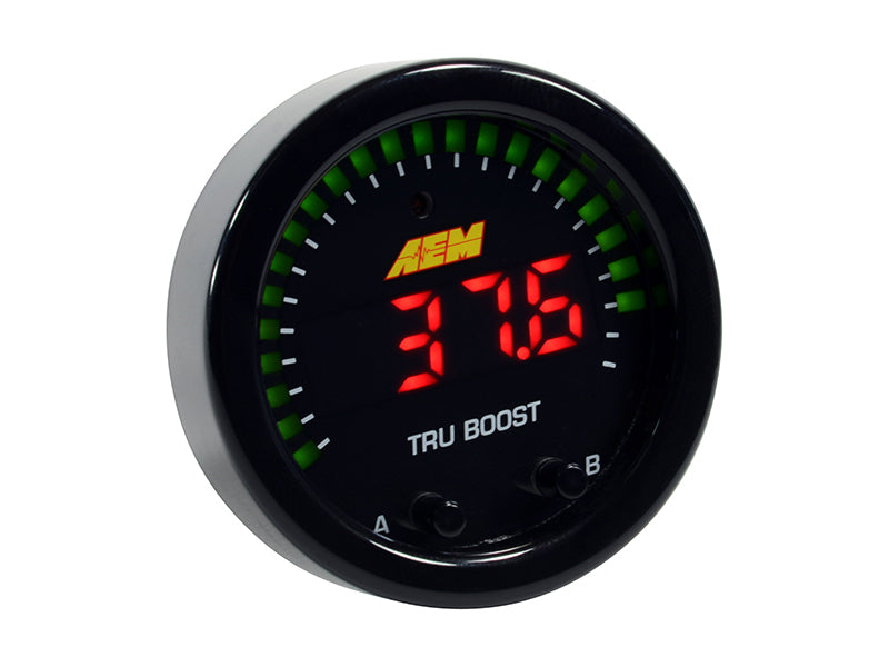 AEM X-Series Tru-Boost Controller Gauge with 80PSIg Internal MAP Sensor - OneFastShop
