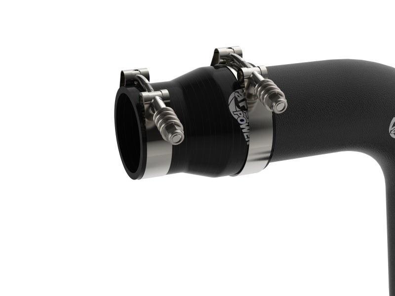 aFe Charge Pipe BladeRunner Aluminum Black 06-10 GM 6.6L - OneFastShop