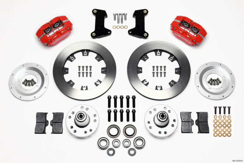 Wilwood Dynapro Dust-Boot Front Kit 12.19in Red for 74-80 Pinto Mustang II Disc Spindle - OneFastShop