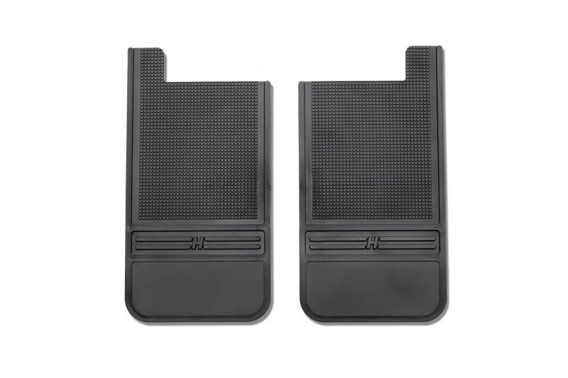 Husky Liners Universal Rear Mud Flaps - Black (without Weight, 12in Wide)