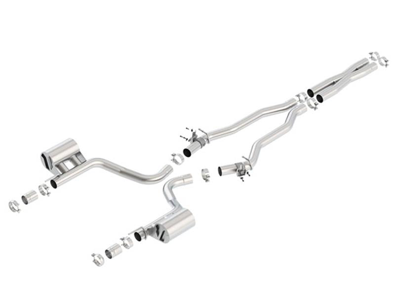 Borla ATAK Cat-Back Exhaust - Dodge Challenger 2015-2023 (6.2L) - Chrome Tips (140646)