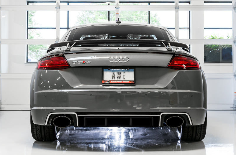 AWE Tuning SwitchPath Exhaust with Diamond Black Tips for 2018-2022 Audi TT RS 2.5L Turbo Coupe 8S/MK3 - OneFastShop