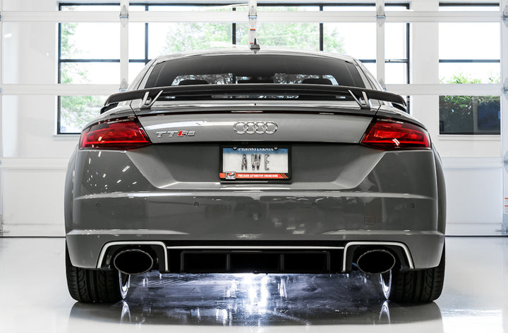 AWE Tuning SwitchPath Exhaust with Diamond Black Tips for 2018-2022 Audi TT RS 2.5L Turbo Coupe 8S/MK3 - OneFastShop