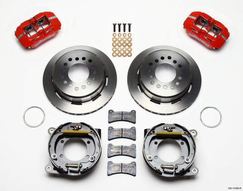 Wilwood Dynapro Low-Profile 11.00in P-Brake Kit Red 93-97 Camaro Firebird 2.75in Offset