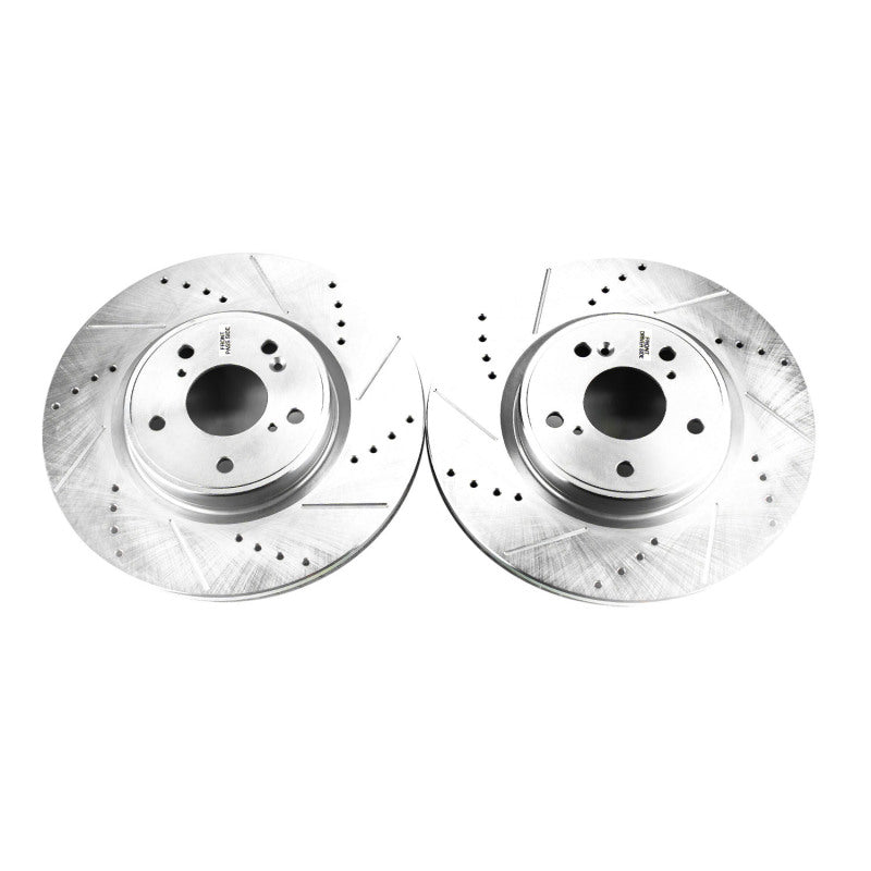 PowerStop Evolution Front Drilled & Slotted Rotors - Honda Accord / CR-V 2017-2025 - Pair