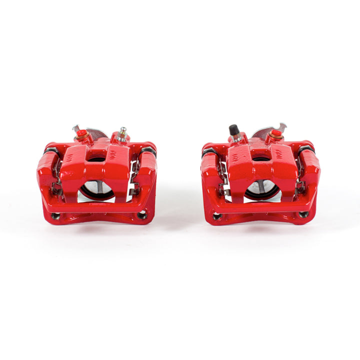 PowerStop Rear Red Calipers with Brackets Pair for 09-14 Acura TSX