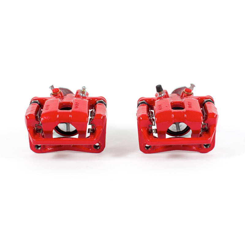 PowerStop Rear Red Calipers with Brackets Pair for 09-14 Acura TSX - OneFastShop