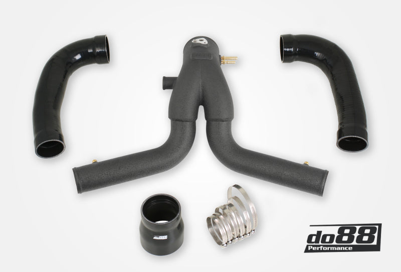 do88 Black Y-Pipe for do88 Intercooler - Porsche 911 Turbo/Turbo S (991.1) 2013-2015